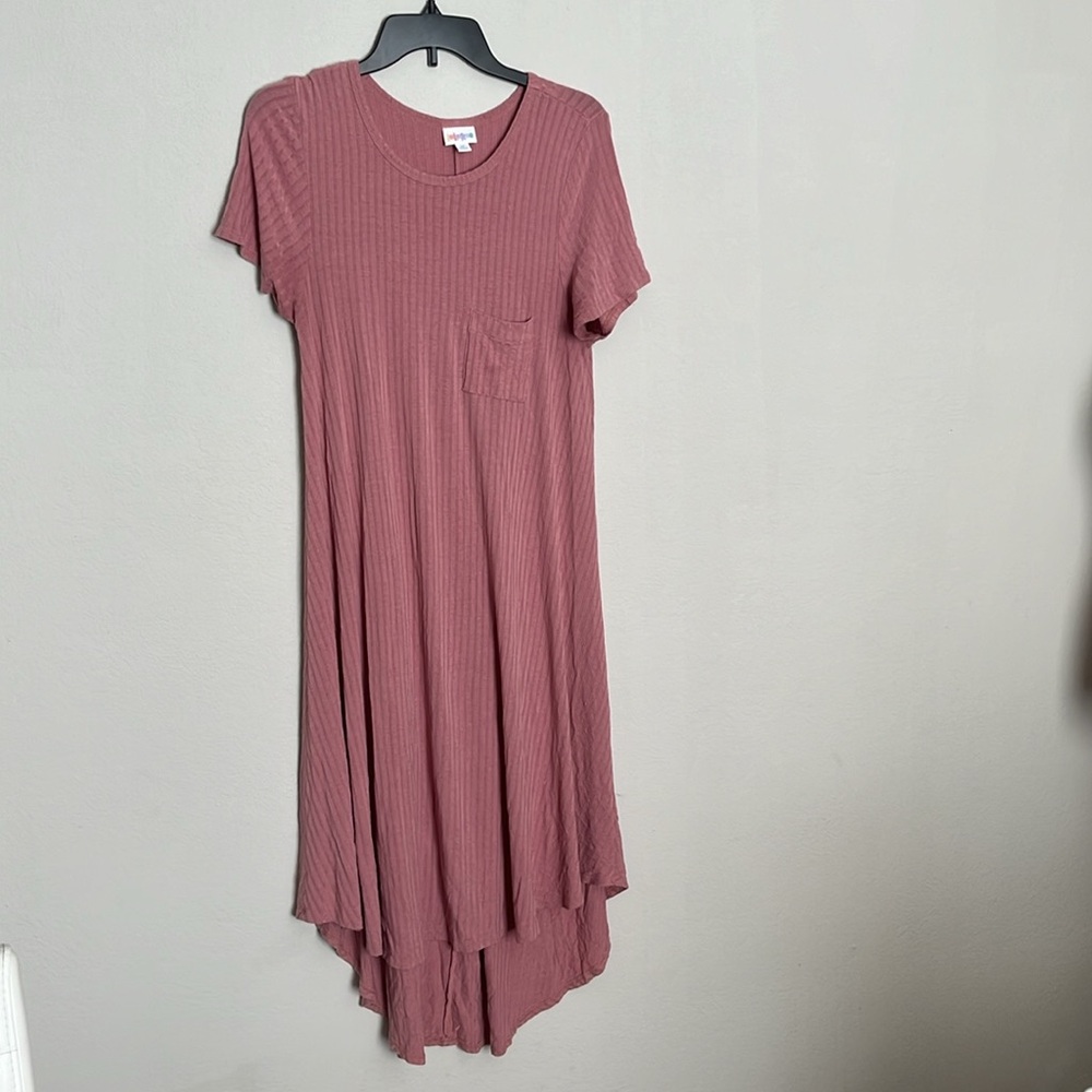 M Lularoe Carly Ribbed Maxi Dress